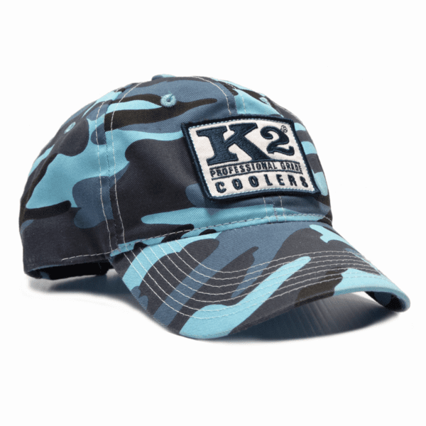 Low Profile Patch Hat Blue Camo K2Coolers