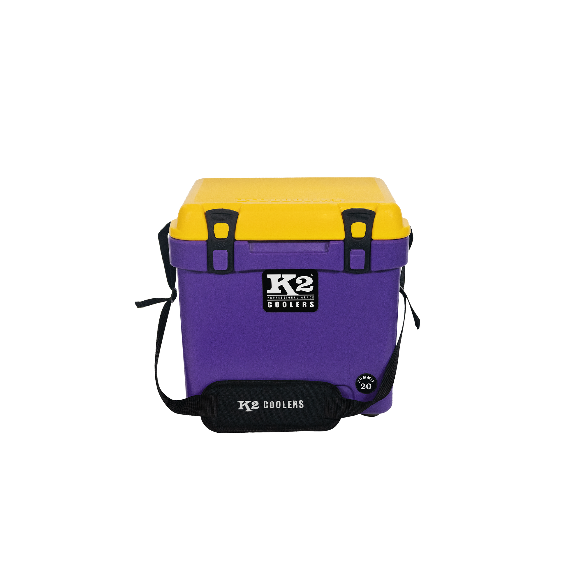 Purple With Yellow Lid