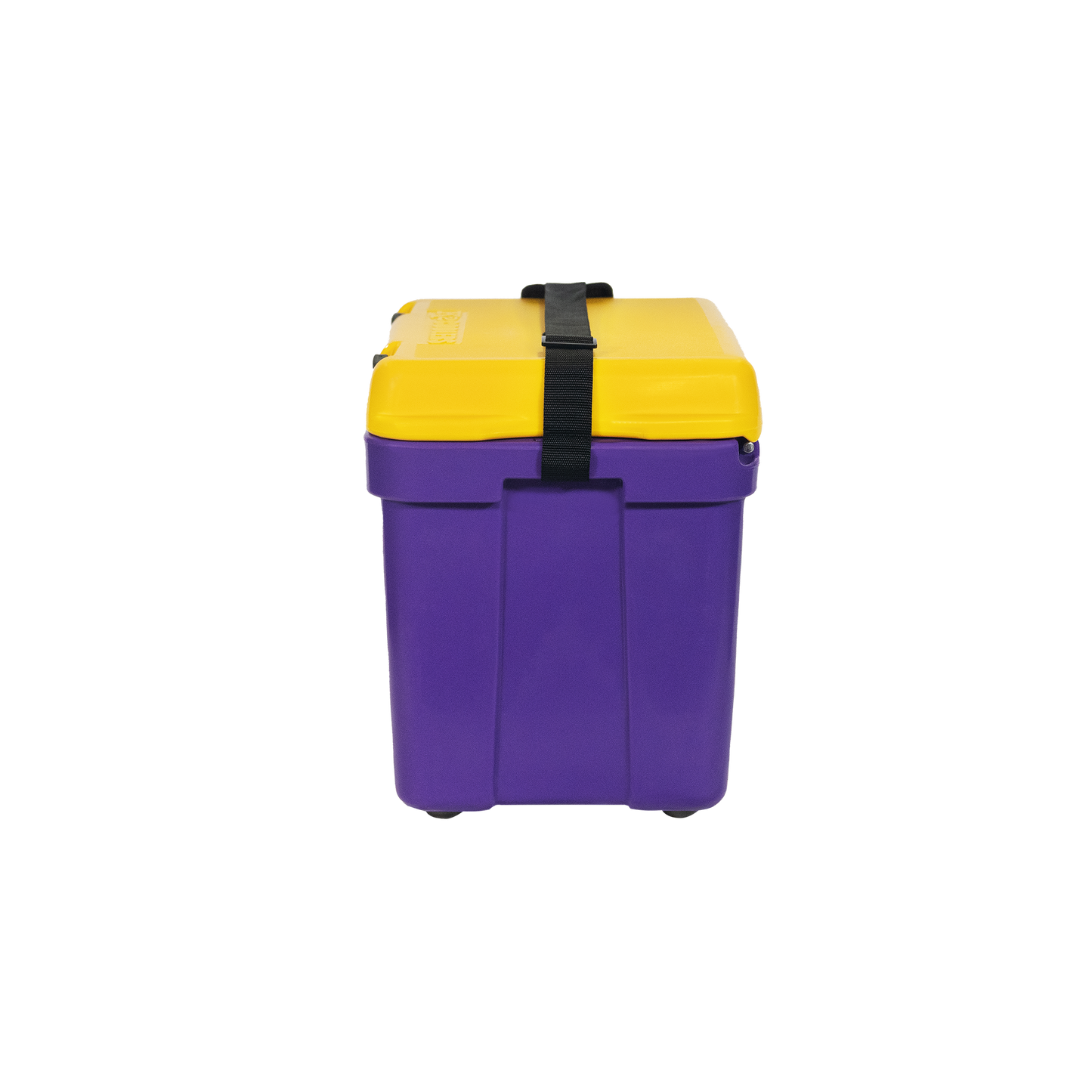 Purple With Yellow Lid